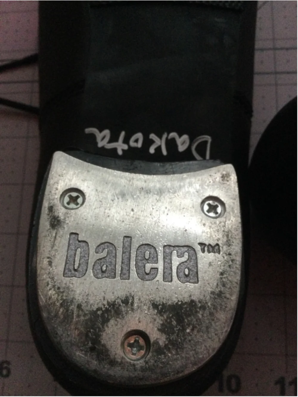 Girls Balera Black Tap Dance Shoes Size 10.5 with Silver Taps